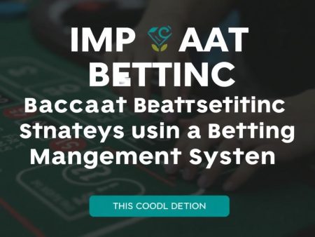 如何運用賭注管理系統提升你的百家樂下注策略效率